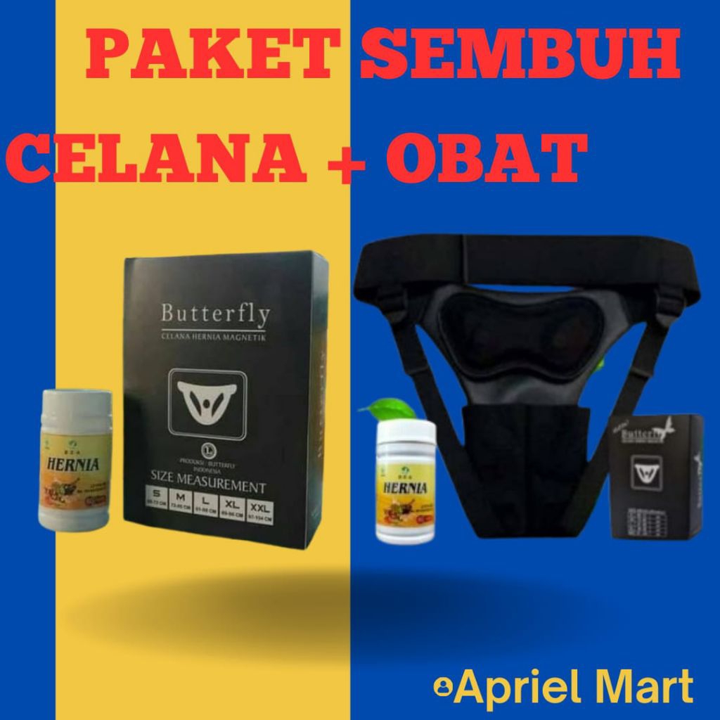 (PAKET SEMBUH) CELANA HERNIA BUTTERFLY ORIGINAL