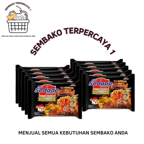 

SEDAAP MIE KOREAN SPICY CHICKEN 87G ISI 10 PCS