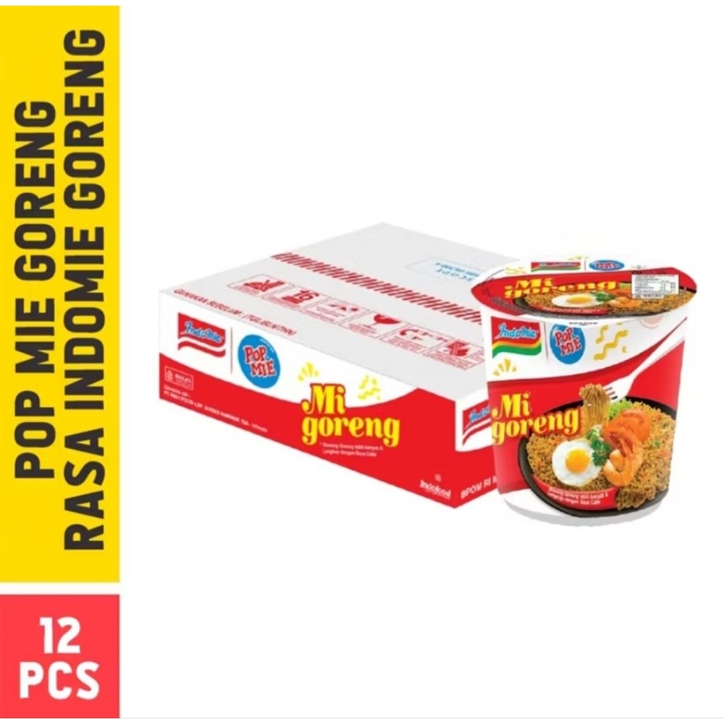 

1 Dus isi 12 Cup - Pop mie mi goreng 80gr