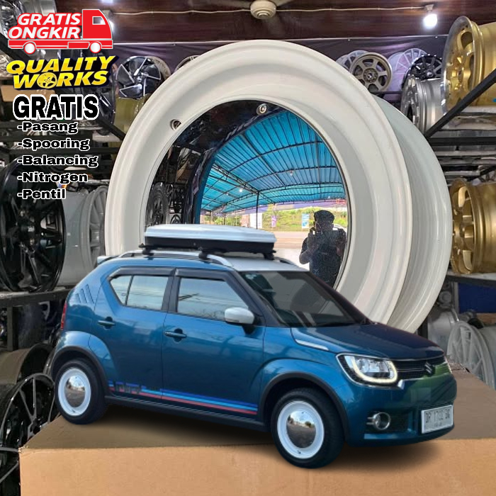 Velg Model Classic Ring 15 Velg Mobil Ignis, Sirion, Ayla, Hsr Wheel Mirror