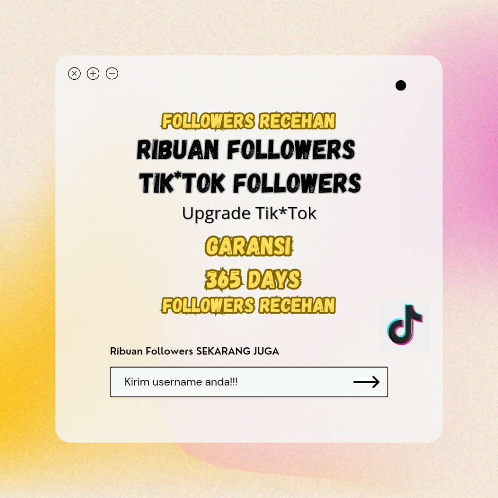 follower tiktok paket murah tiktok folowers