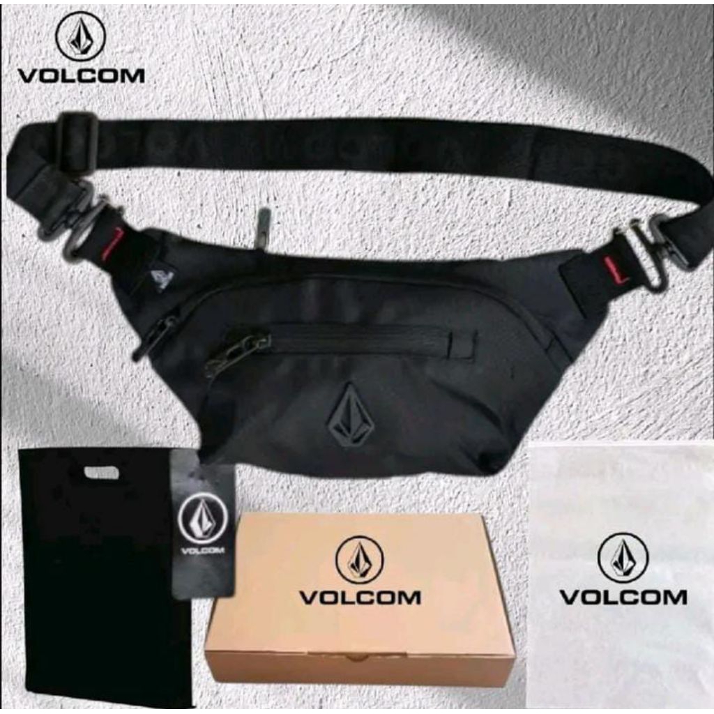 Tas Volcom Tas Selempang Volcom Waistbag Volcom Tas Pinggang Volcom Logo Besi