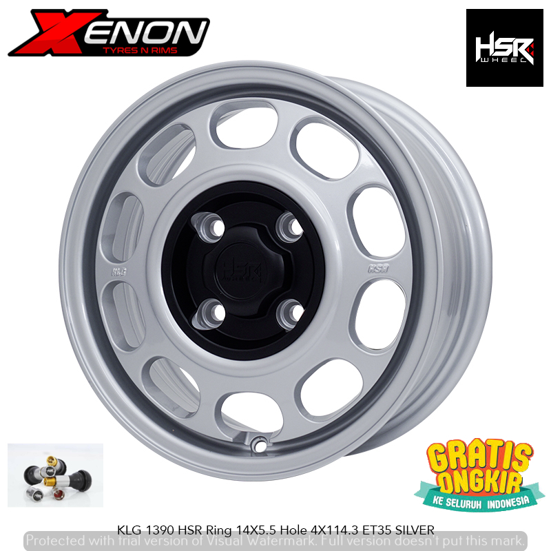 Velg Racing R14 HSR Model Kaleng Pcd 4x114,3 Ring 14 Buat Mobil Avanza Xenia Cielo Maestro Eterna