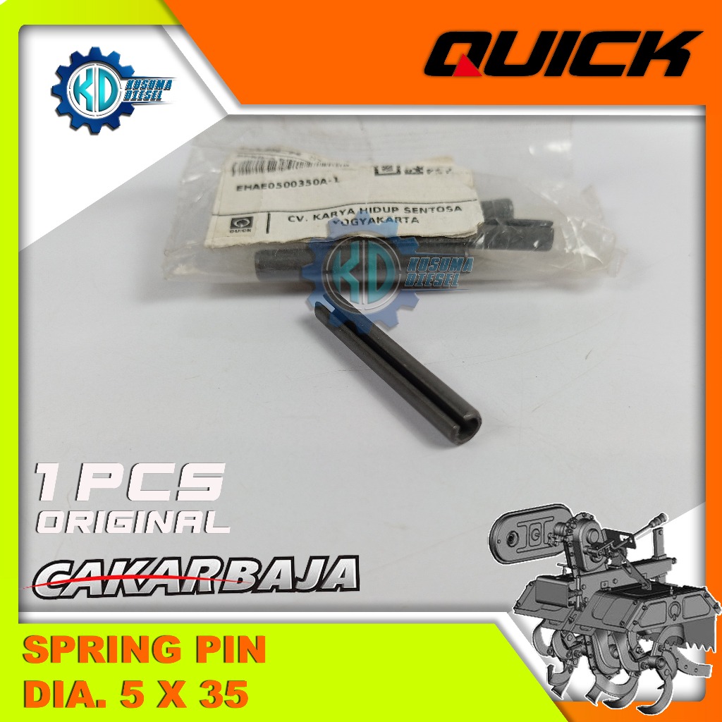 SPRING PIN DIA. 5 X 35 - PEN KANCING PERSENELING RTH - ALAT GULUD - CAKAR BAJA - CULTIVATOR - ROTARY