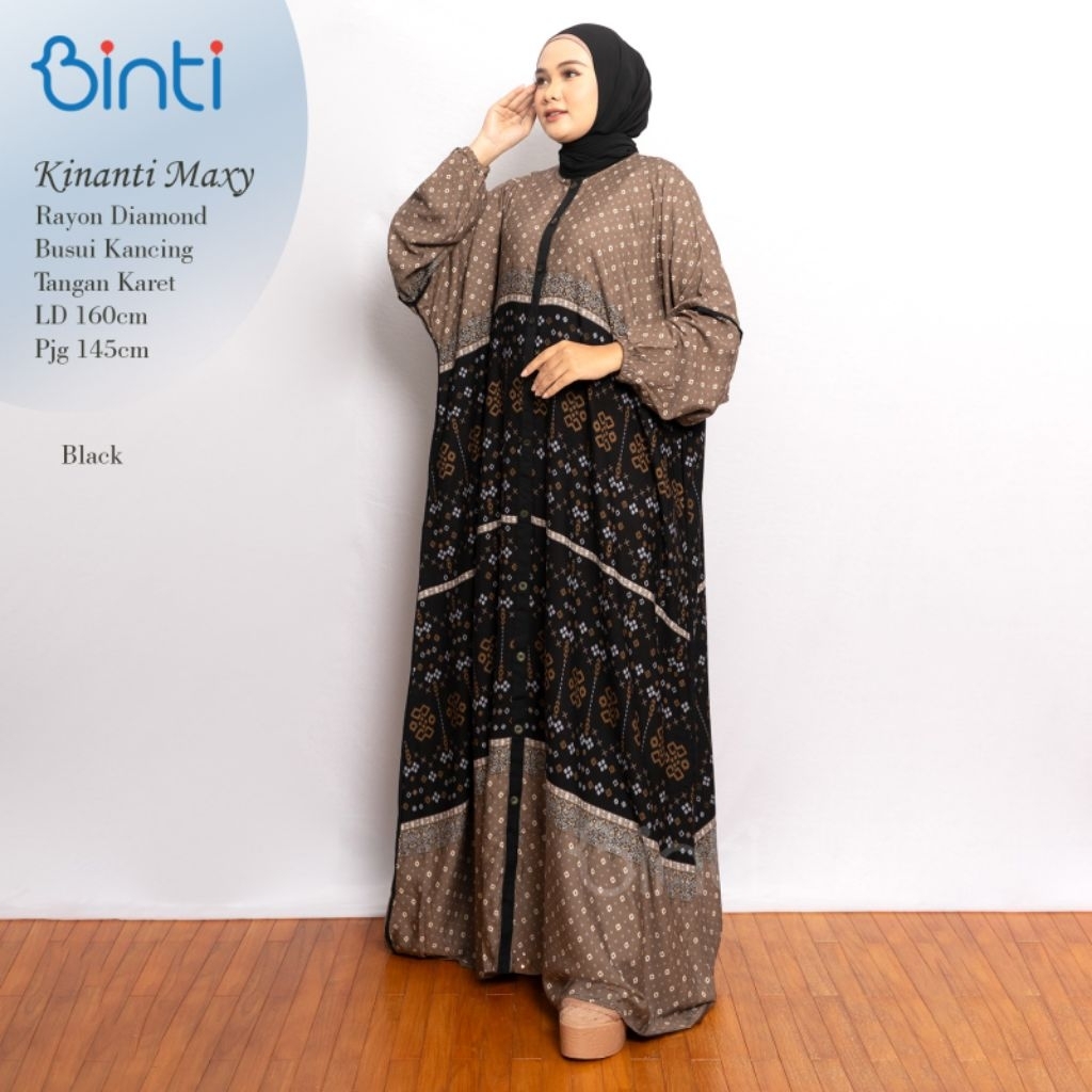 LD 160 Baju Gamis Rayon Diamond KINANTI MAXY SUPER JUMBO