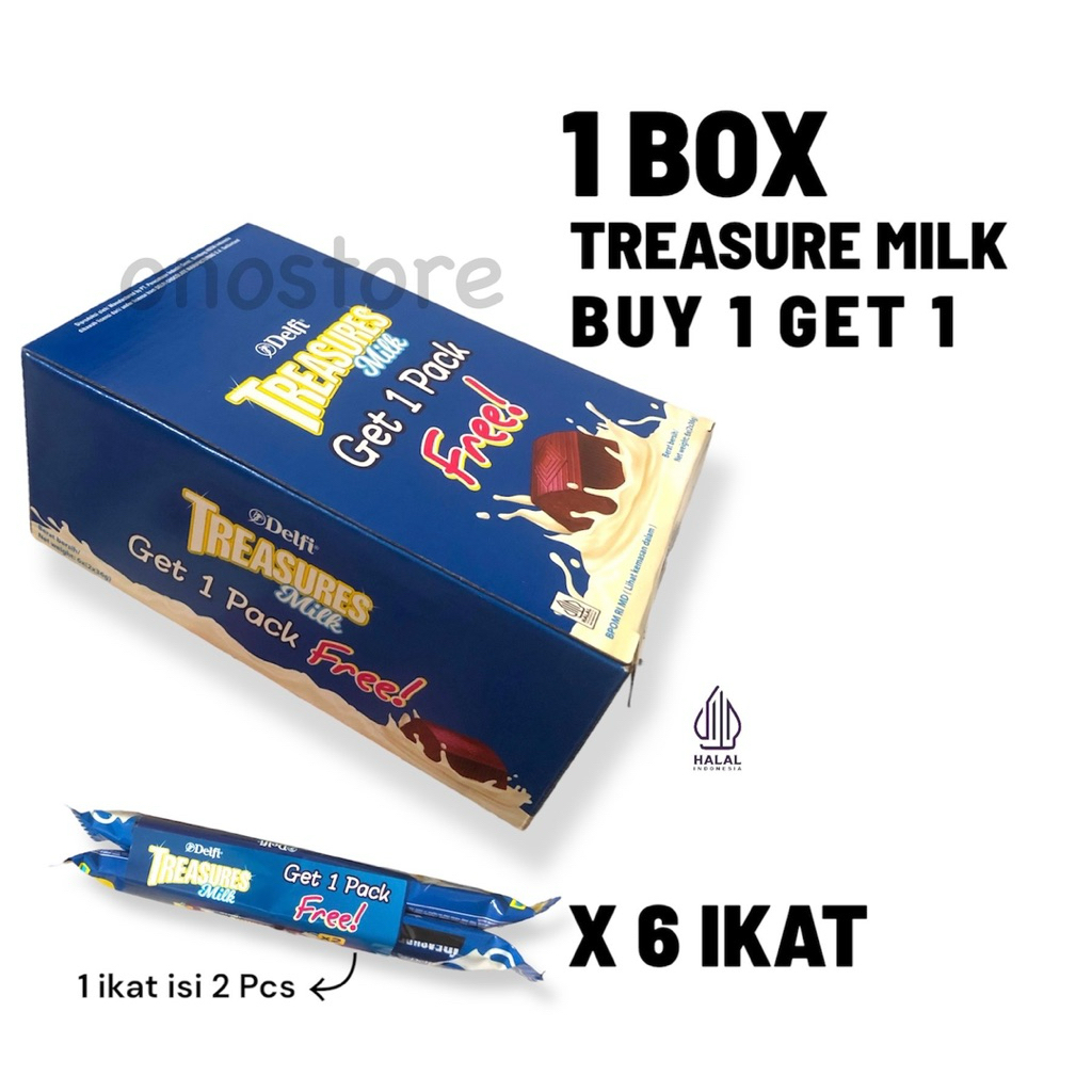 

1 Box Treasure Milk Chocolate Buy 1 Get 1 (2 x 36 gram)