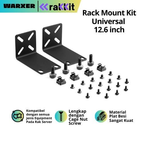 Best Seller RAKKIT Rackmount Kit Rak Server Kuping Bracket Kupingan Rak Mikrotik Cisco Vsol Tplink H