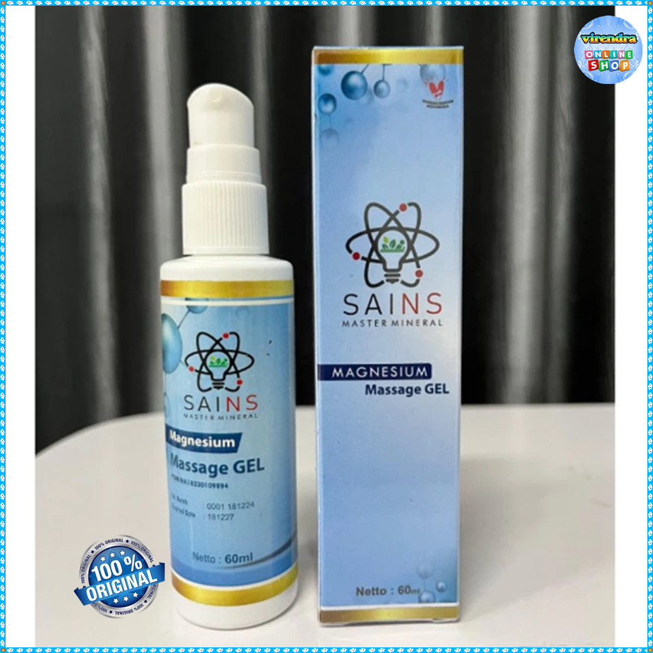 Sains Magnesium Massage Gel isi 60 ml Untuk Pijat dan Urut sekaligus melembabkan kulit