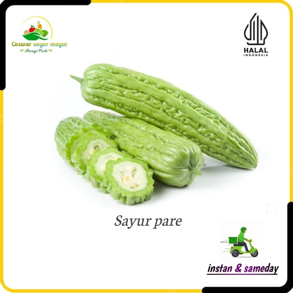 

sayur pare segar ( 500 gram ) sayur fresh harian/cocok tumisan dan tongseng/siap masak