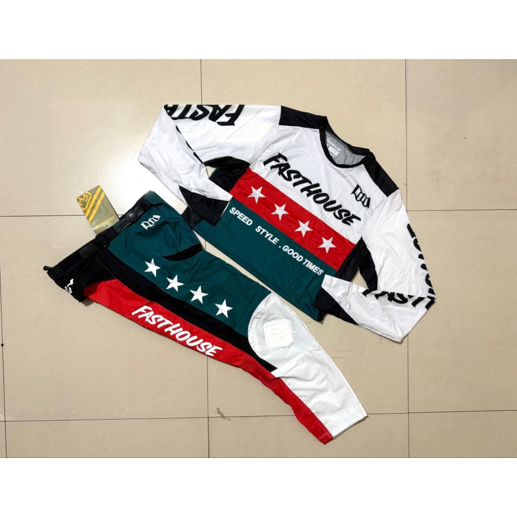 jersey set trail fasthouse original - pakaian set olahraga trail enduro cross downhill original
