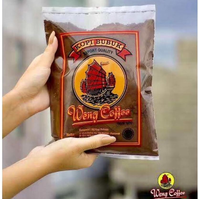 

Bubuk Kopi Weng Coffee Asli Pontianak Kopi Robusta Premium 1kg