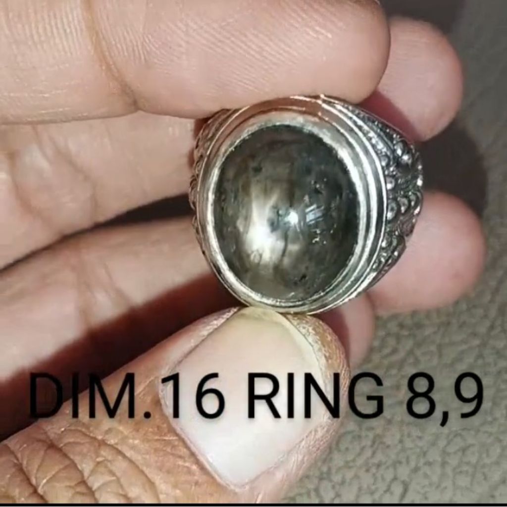 NATURAL STAR BLACK SAFIR SAPPHIRE STAR TOP ASLI NATURAL JUMBO