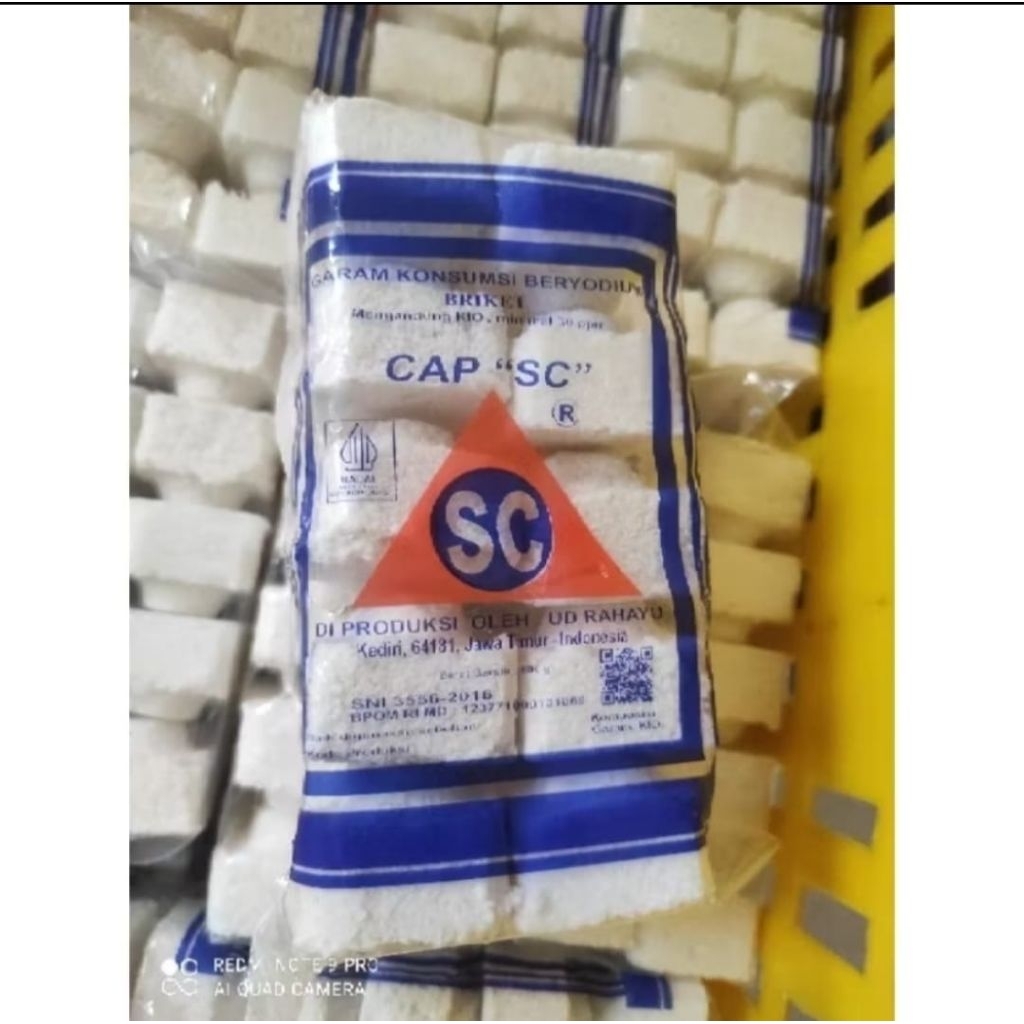 

Garam kotak cap SC 600gr