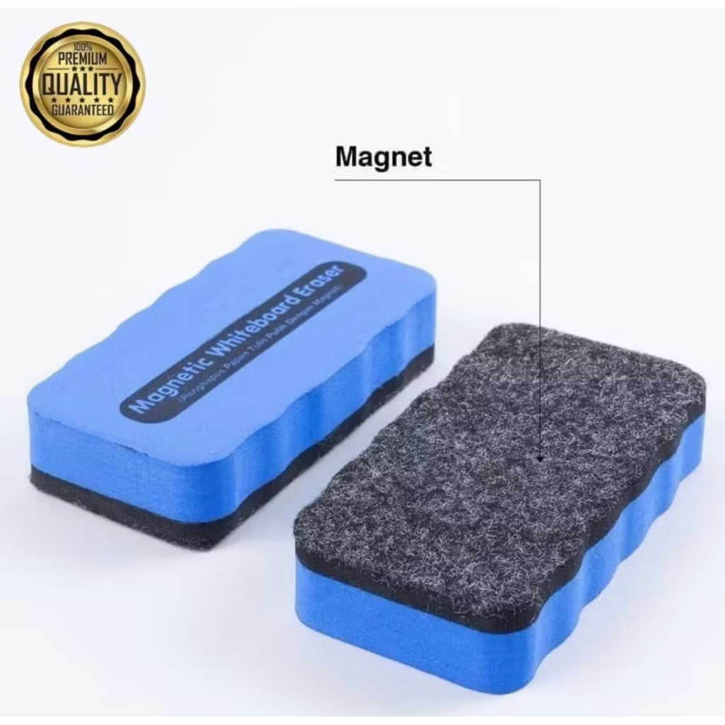 

Penghapus Papan Tulis Magnetik Whiteboard Eraser - Warna Acak, Dapat Ditempel di Papan Tulis