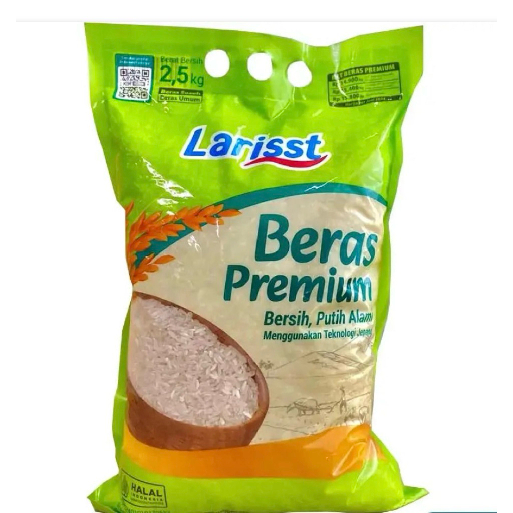 

Beras Larisst Premium Bersih Putih Alami 2,5 kg