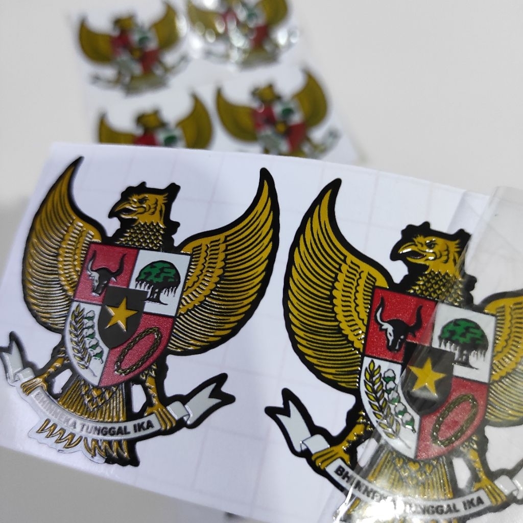 

STIKER TIMBUL UV DTF 3D LOGO GARUDA ISI 2 ANTI AIR MUDAH DITEMPEL DIMANA SAJA