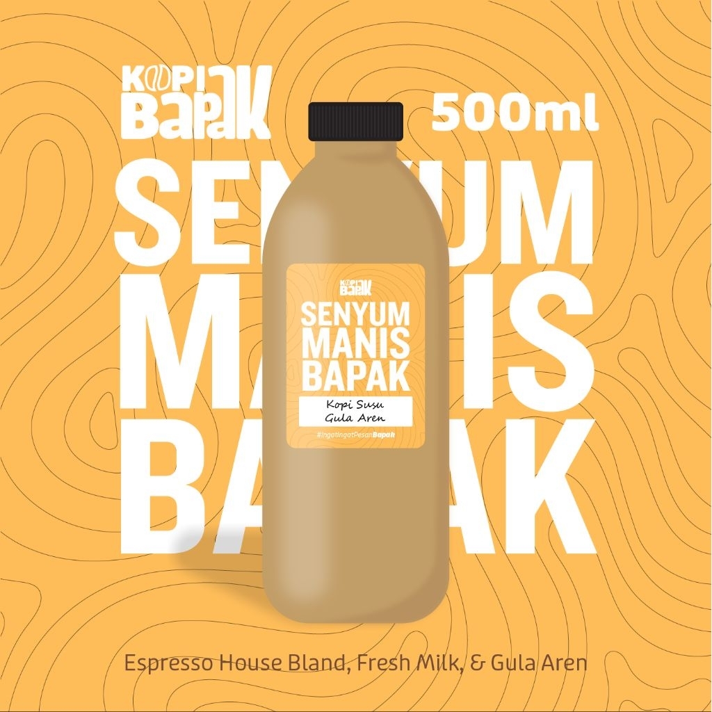 

Senyum Manis Bapak Kopi Susu Gula Aren - 500ml