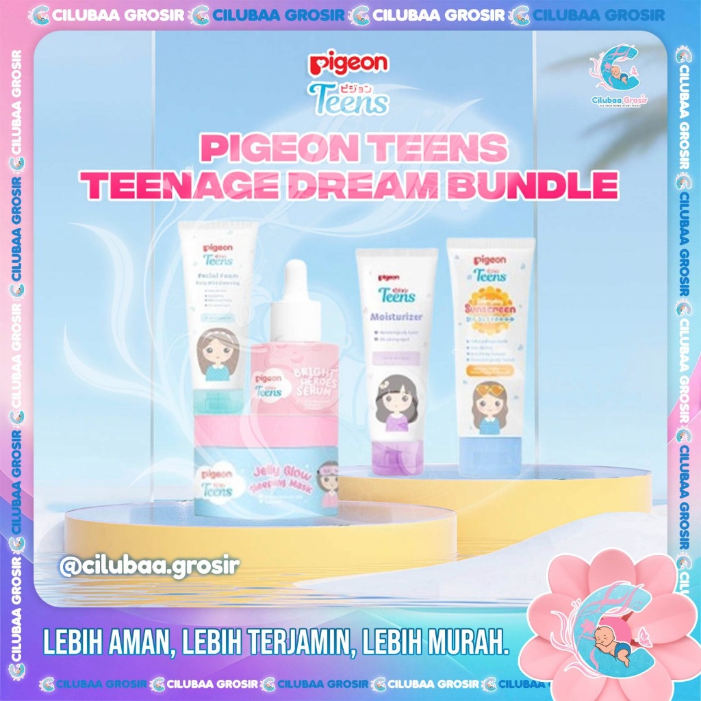 [BUNDLING] ISI 5 PIGEON TEENS Teenage Dream Bundle || Facial Foam || Moisturizer || Serum || Sunscre