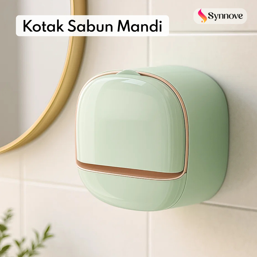 Tempat Sabun Batang Estetik Rak Sabun Mandi Tempel Dinding Kotak Wadah Sabun Batang