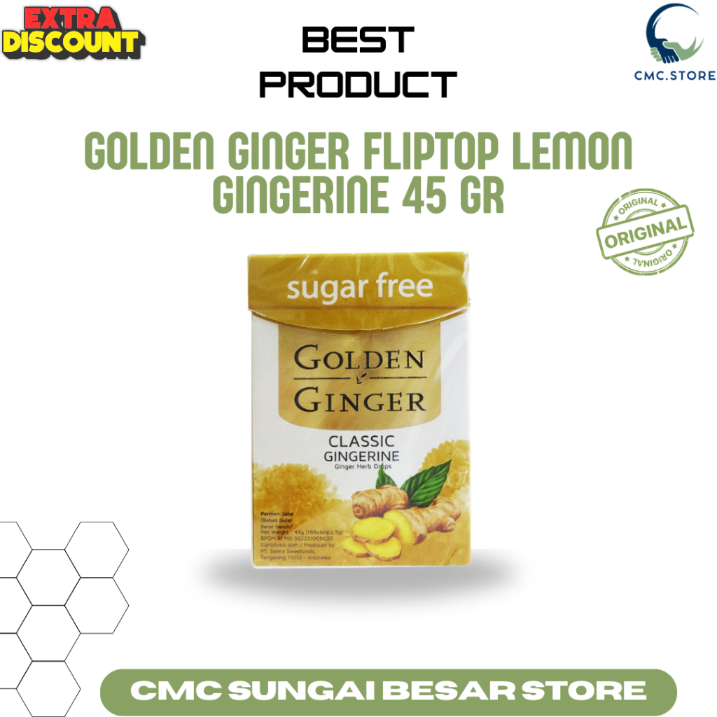 

GOLDEN GINDER FLIPTOP CLASSIC GINGERINE 45GR