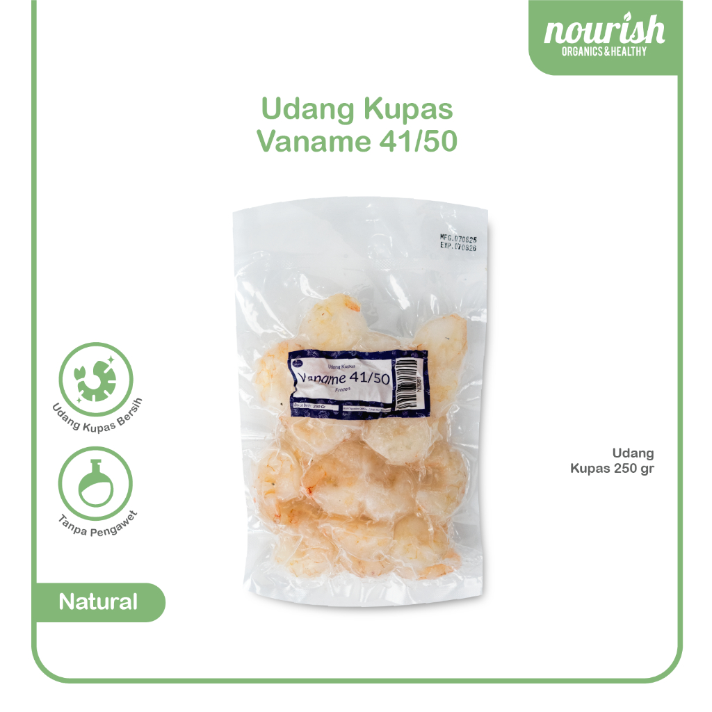 

Udang Kupas Vanamei Frozen 250gr