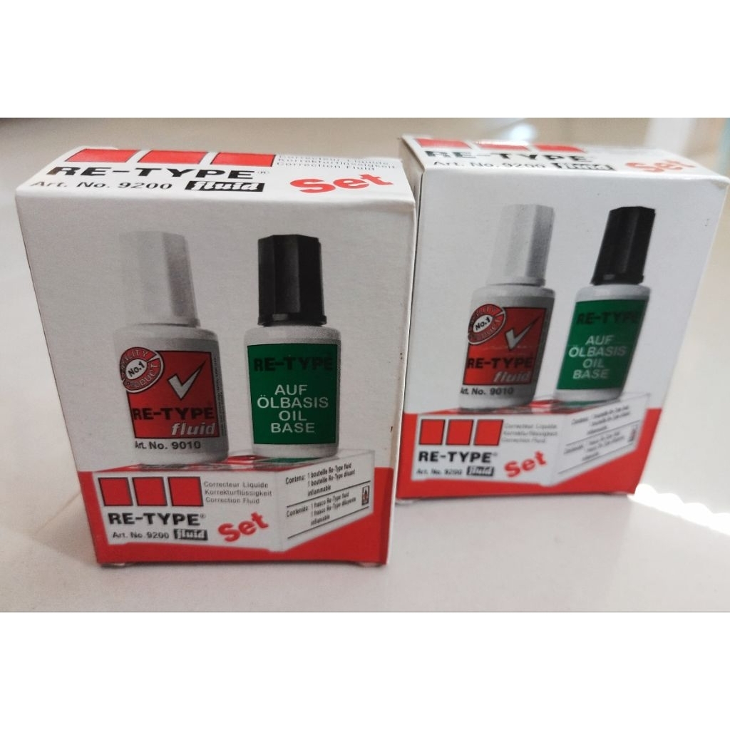 

RE-TYPE Correction Fuid Set/Tip Ex Kuas Cair/Correction Cair