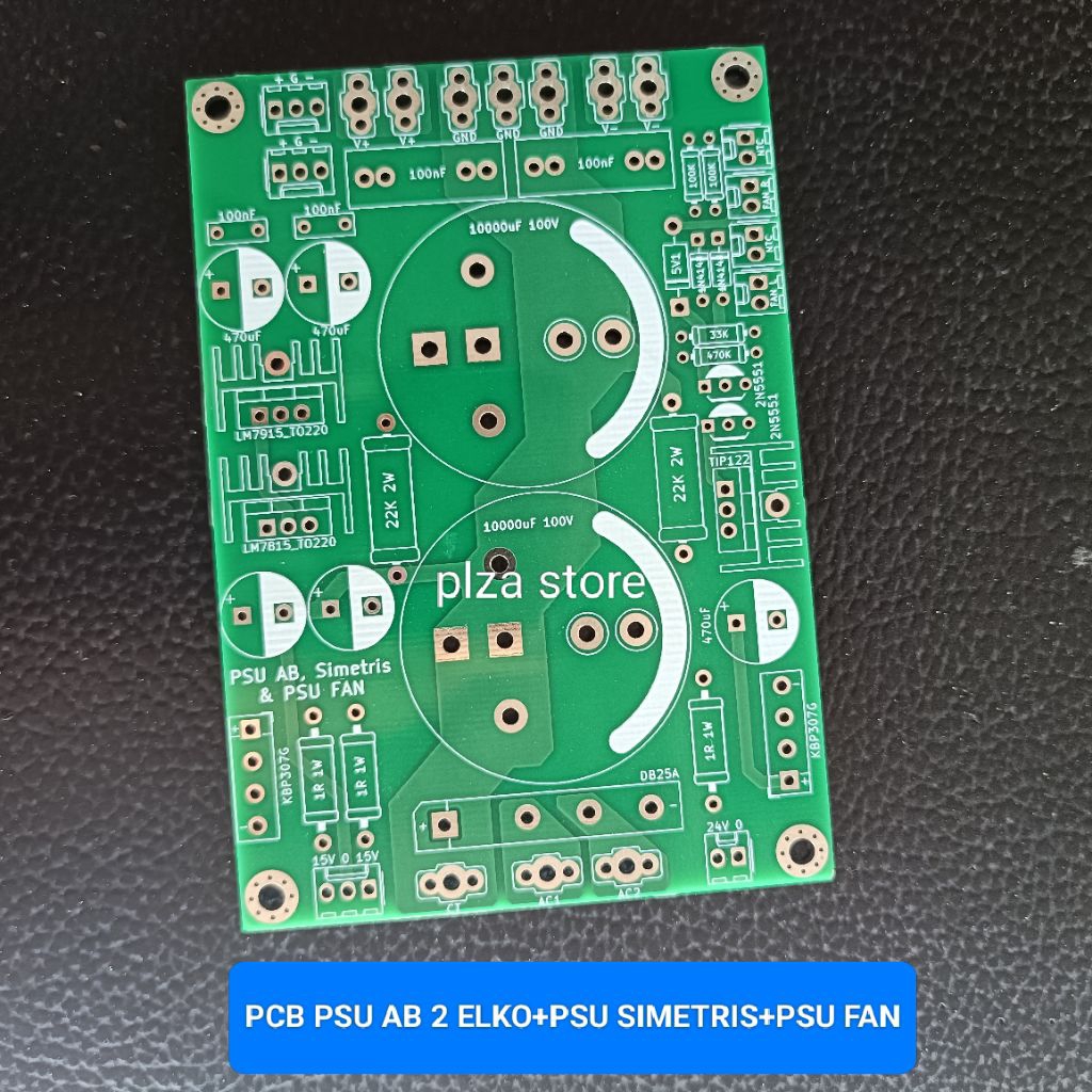 PCB PSU CLASS AB 2 ELCO+PSU SIMETRIS+PSU FAN Dobel layer.