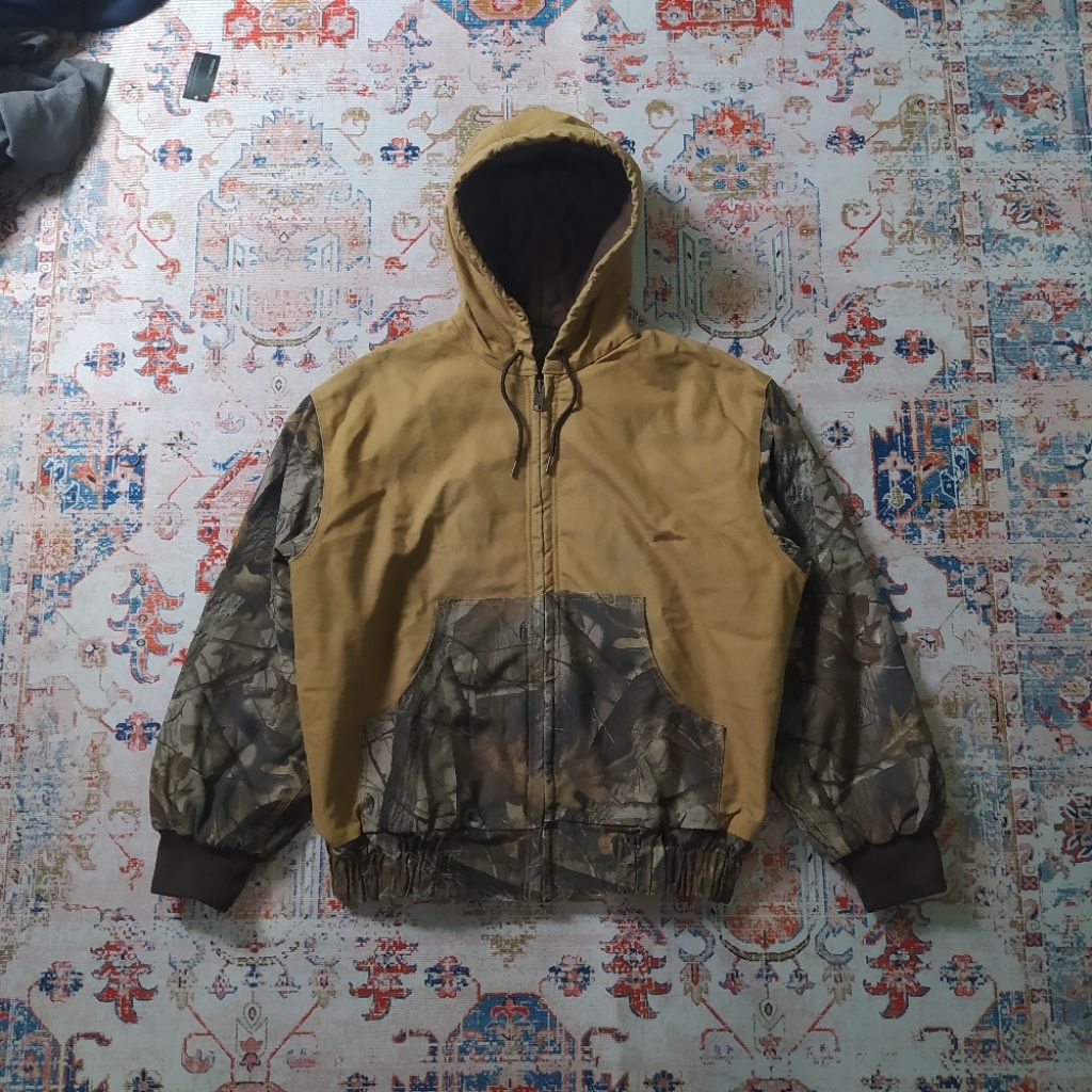 Red Head Vintage Active Jacket, Camo, Mossy oak Realtree, Duck Canvas Jacket, Work Jacket, Denim Jac