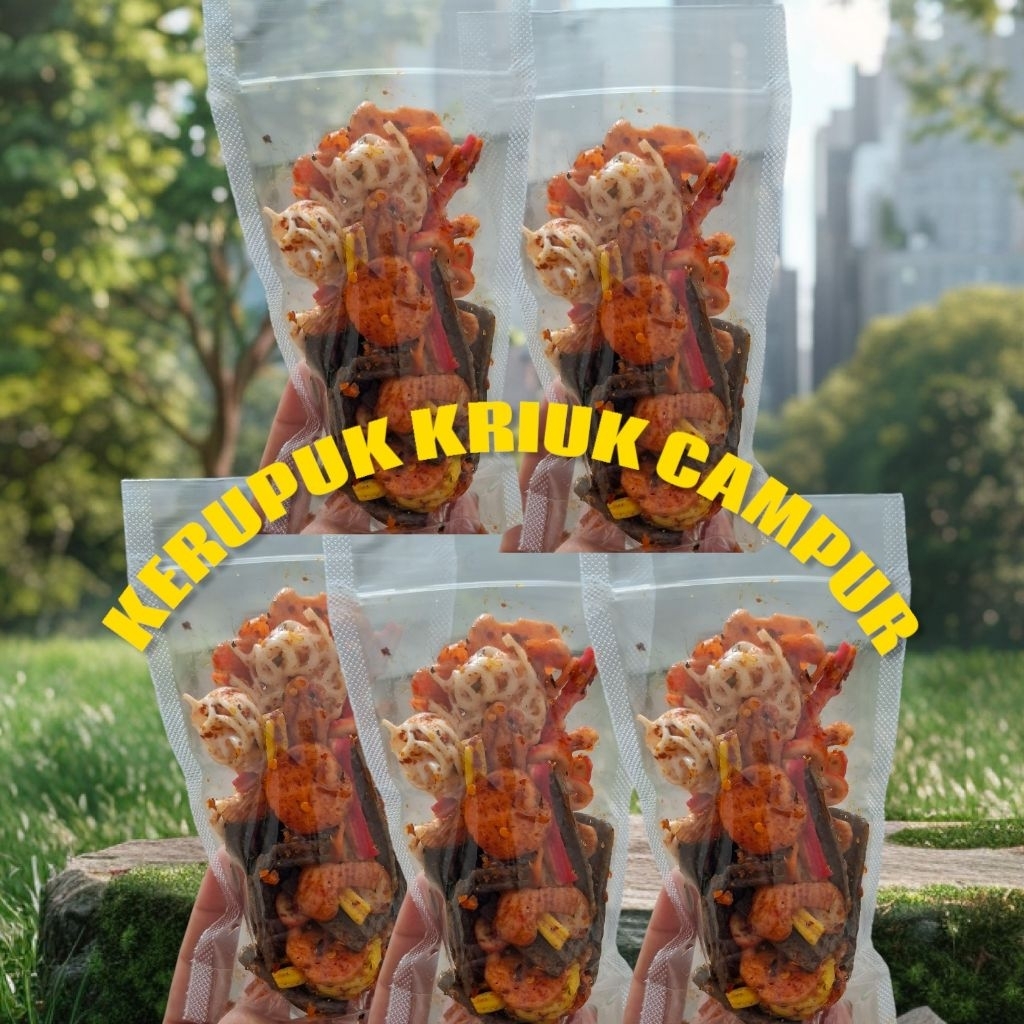 

KERUPUK KRIUKK CAMPUR (ala seblak garing)