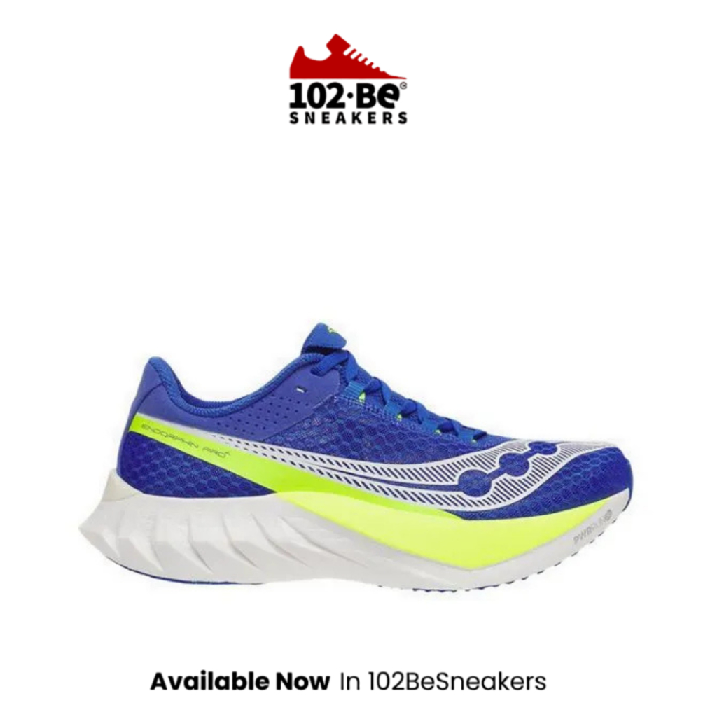 Sepatu Saucony Endorphin Pro 4 Men's Running Shoes - Lapis/Citron