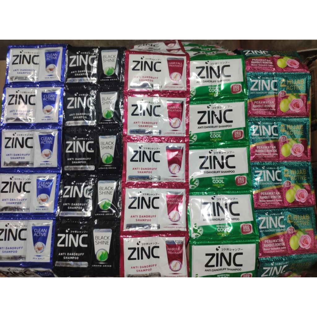 Sampo Zinc Sachet 1 Dus isi 21 Renceng