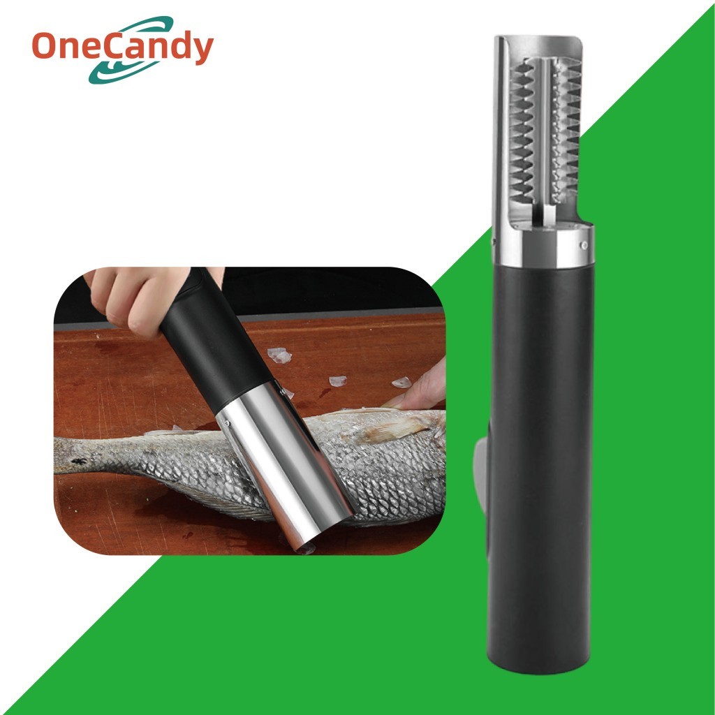 Alat Pembersih Sisik Ikan Otomatis Elektrik Stainless Steel Anti Karat Mesin Pembersih Pengupas Sisi