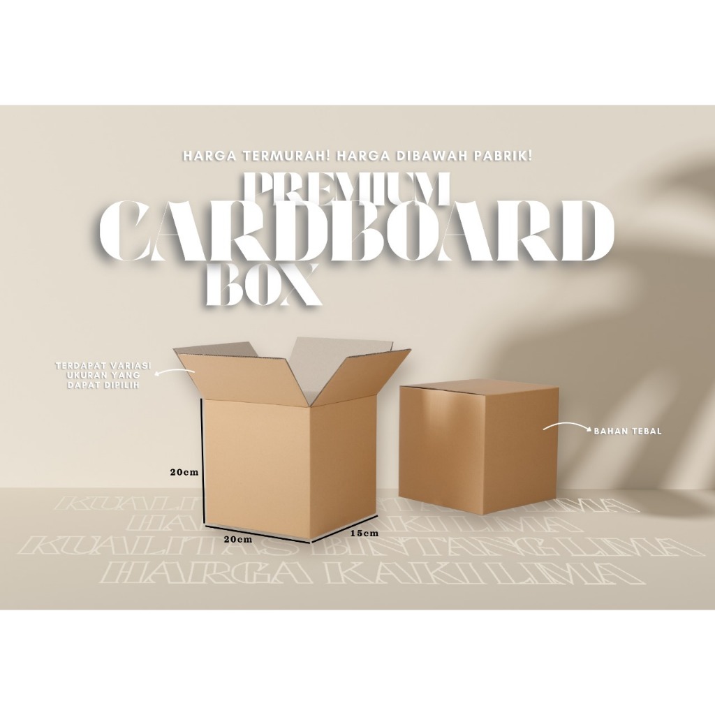 

Kardus Box Packing 20cm x 15cm x 20cm