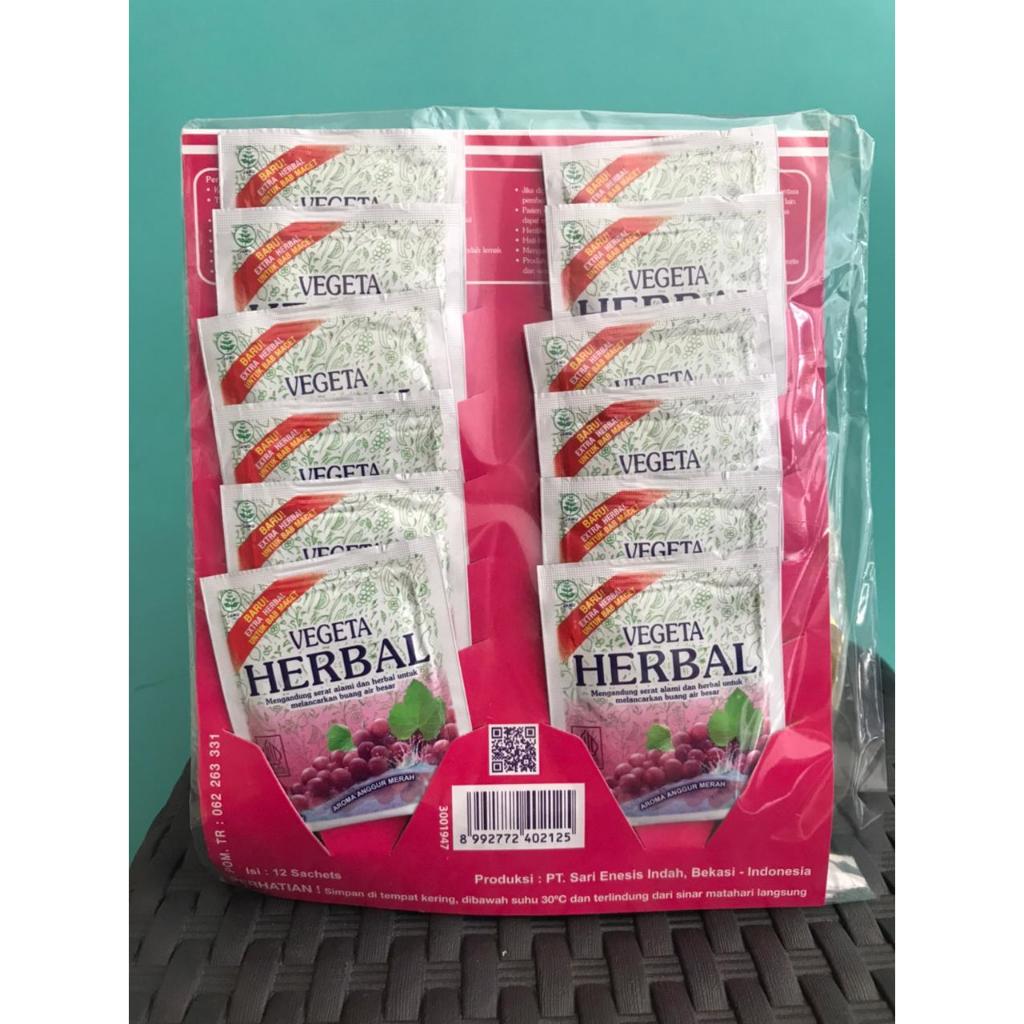 

Vegeta Herbal Rasa Anggur 5 Gram Hanger 12 Sachet
