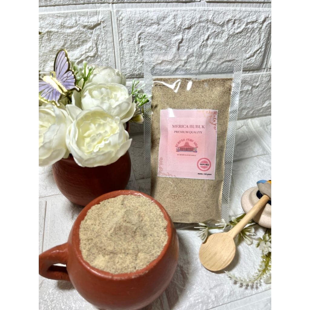 

Merica Bubuk GRADE A 100 % Murni Kemasan 100 gr