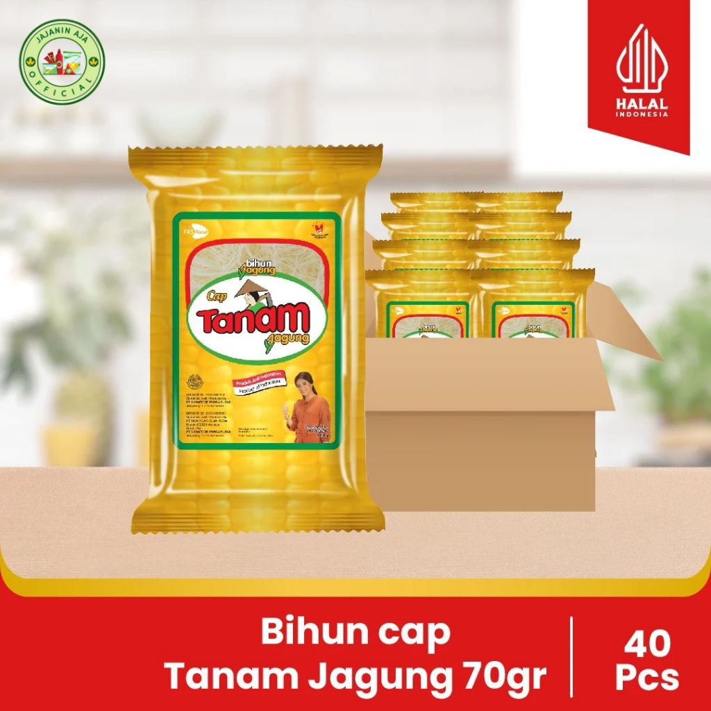 

Bihun Cap Tanam Jagung – 1 Karton Isi 40 Pcs x 70gr | Bihun Kering Premium | Bihun Instan Serbaguna