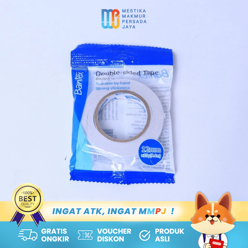 

Bantex Double Tape 12 mm Super Low Noise BH2651