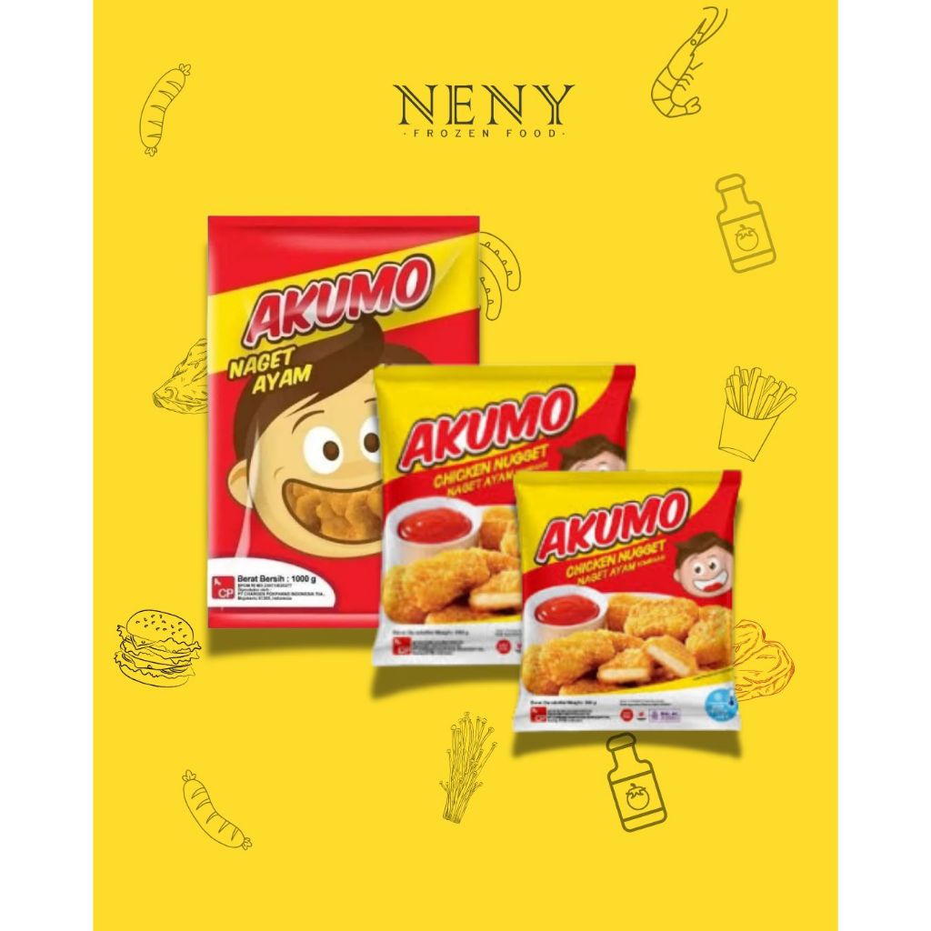 

Chicken Nugget AKUMO 1Kg; 500gram; 200gram