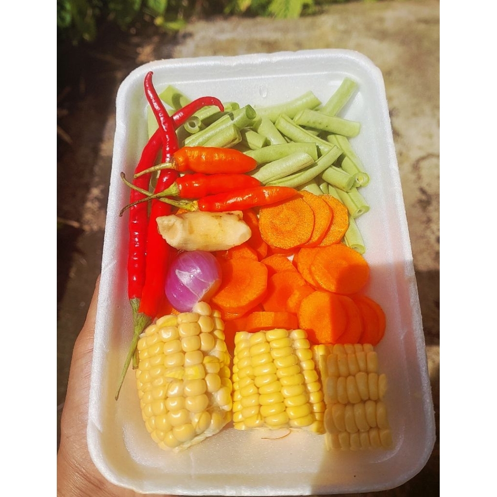 

Masakan pack/sayuran pack/paket hemat/lengkap dengan bumbu.praktis hemat.