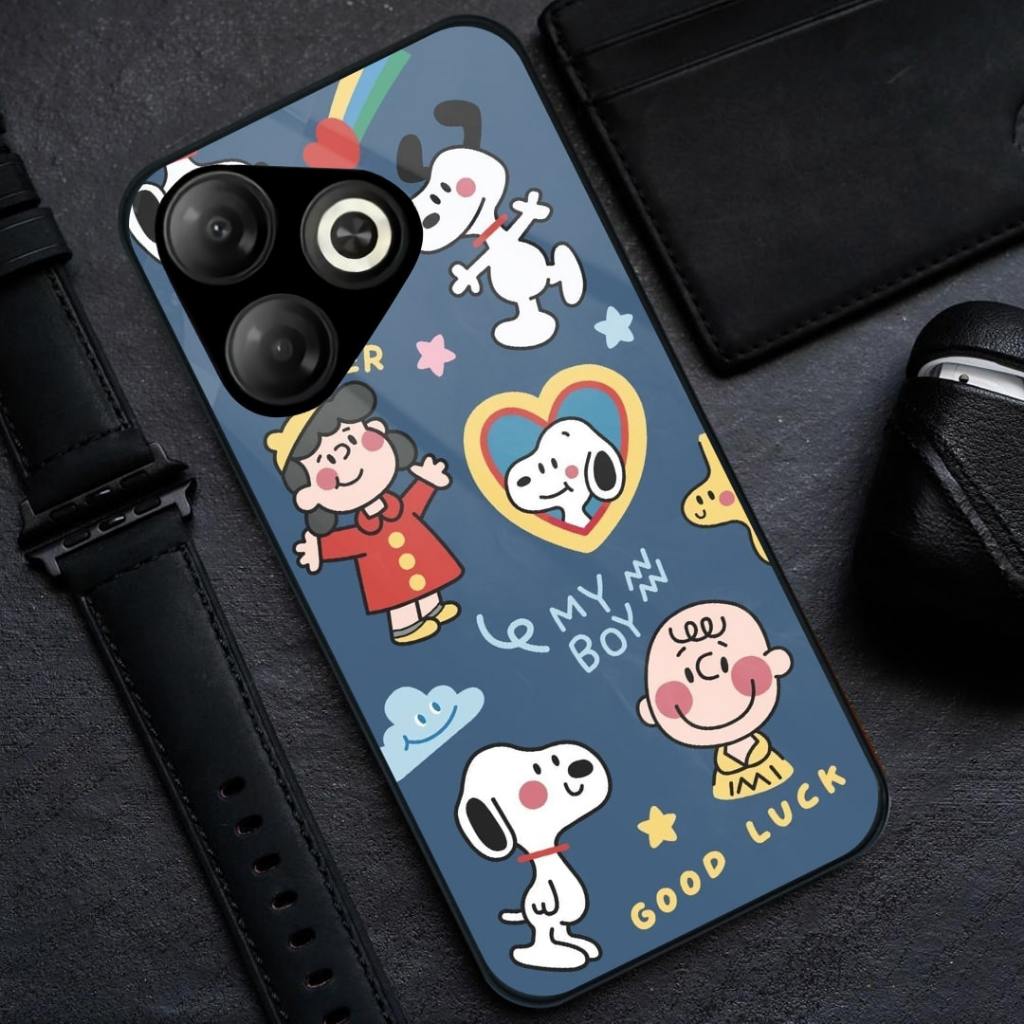 Softcase Glass Kaca Infinix Smart 10 HD [BSG-35] - Casing Hp Infinix Smart 10 HD  - Softcase   Infin