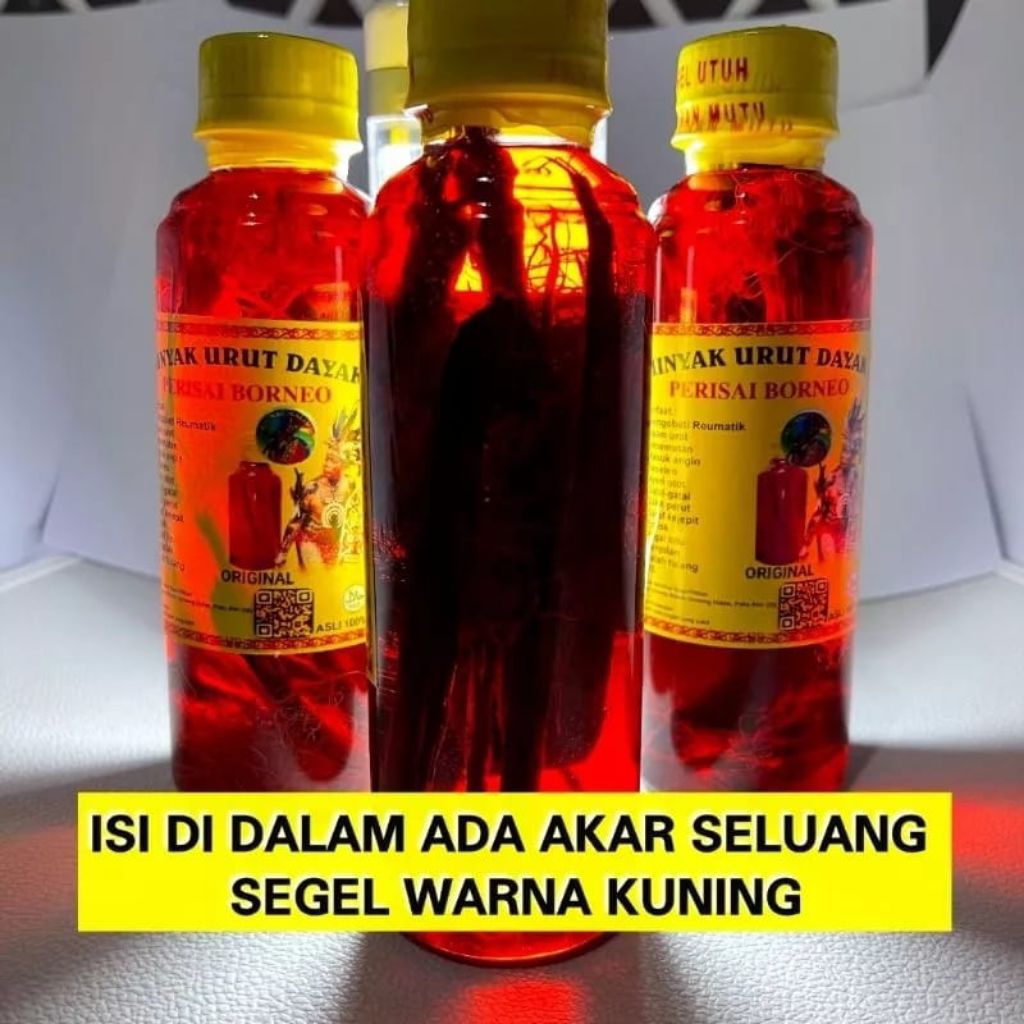 MINYAK URUT DAYAK ASLI BORNEO KALIMANTAN ISI 250ML - ￼MINYAK URUT DAYAK ORIGINAL (HERBAL) - Minyak U