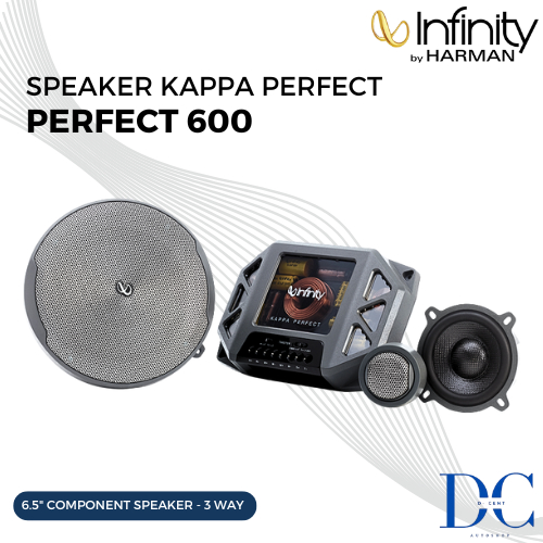 Speaker 3-Way Component Mobil - Speaker Infinity Perfect 600 - 6.5 Inch - Crossover & Grille - Audio