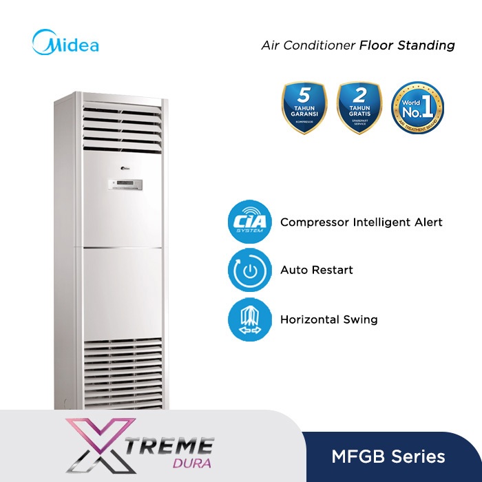 AC FLOOR STANDING 2PK MIDEA MFGB2-18CRN2 / AC FLOOR STANDING 3PK MIDEA MFGB2-24CRN2 / AC FLOOR STAND