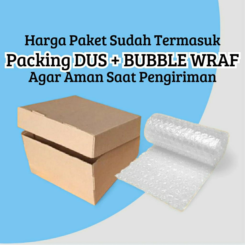 

tambahan packing kardus dan bubble warp
