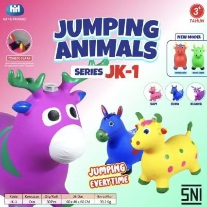 Jumping animal music karakter rusa kuda sapi