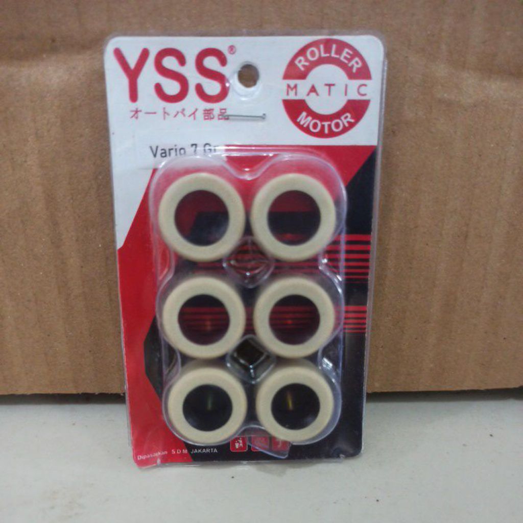 ROLLER SET YSS VARIO KARBU/ BEAT FI / BEAT ESP 7 GRAM