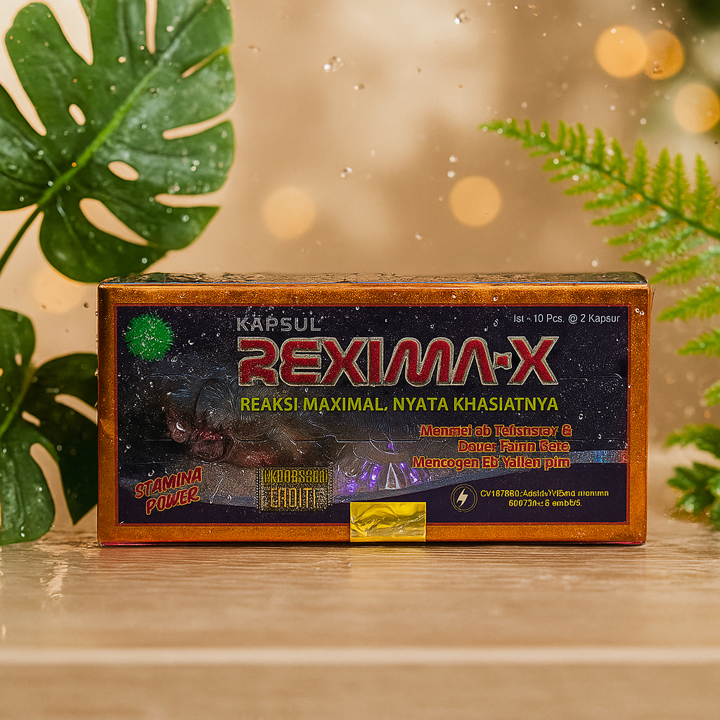 (05) KAPSUL REXIMAX PENAMBAH KEKUATAN&DAYA TAHAN SEX (1Sachet) / Obat Kuat Sex premium