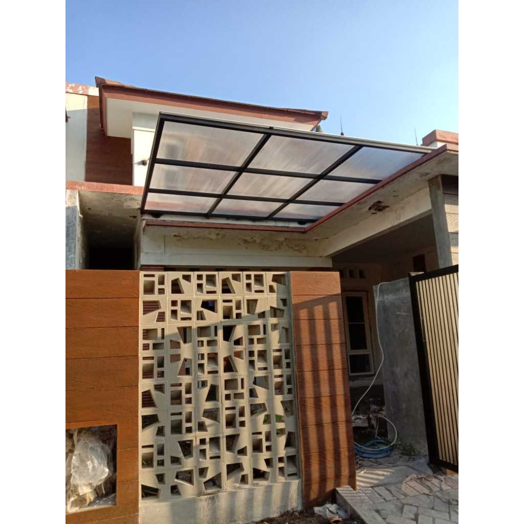 kanopi polycarbonate harga permeter free gambar 3D