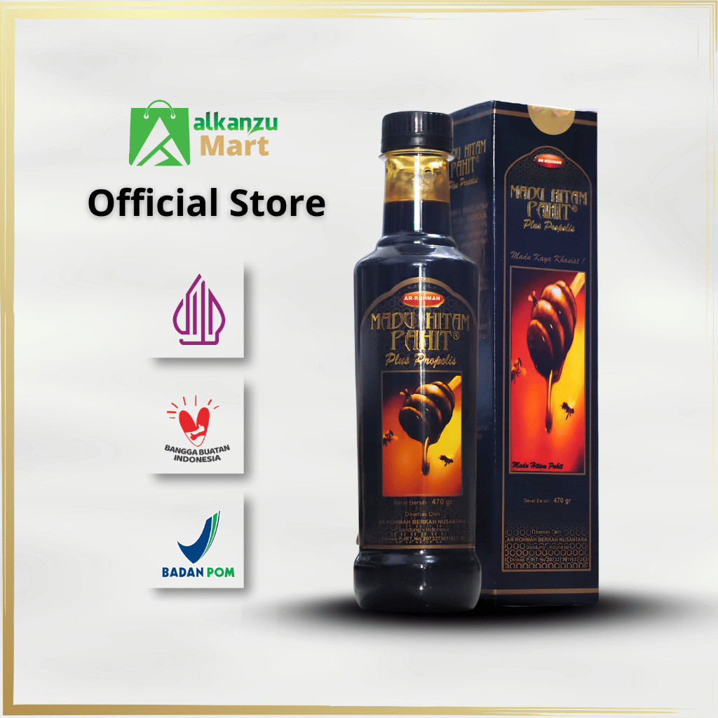 

AR-ROHMAH - Madu Hitam Pahit Arrohmah 470gr Hitam Pahit Insulin