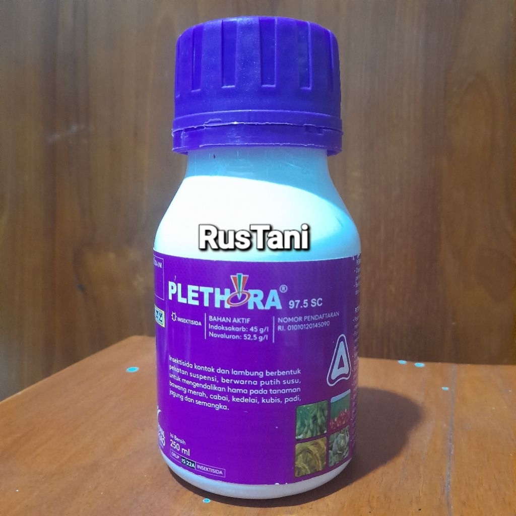 Insektisida PLETHORA 97,5SC 250ML Bahan aktif : indosakarb 45g/l + novaluron 52,5g/l